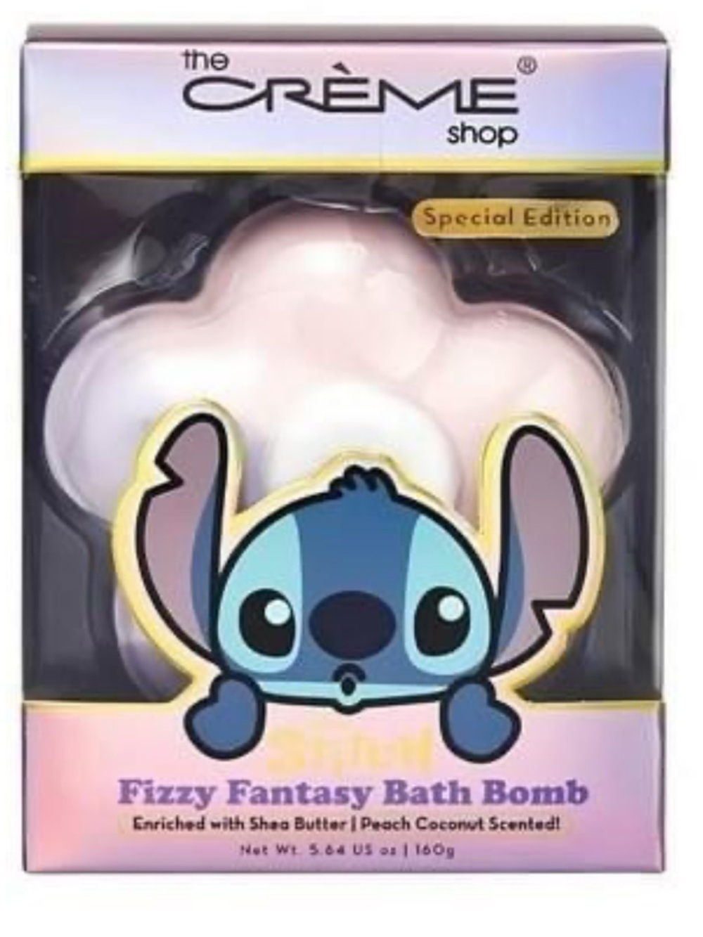 The Crème Shop Special Edition Stitch Fizzy Fantasy Bath Bomb - Light Pink